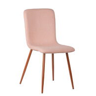 Conjunto De 4 Cadeiras Leaf Tecido Rosa