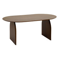 Mesa de jantar ISANA castanha em madeira ac&aacute;cia 180cm