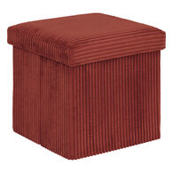 Pufe com arruma&ccedil;&atilde;o terracota