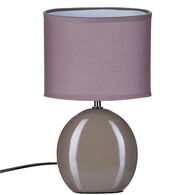 Candeeiro De Mesa Oval Taupe