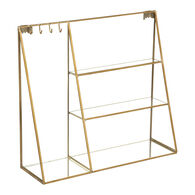 Porta bijuteria para parede MOOD dourado 27x30cm