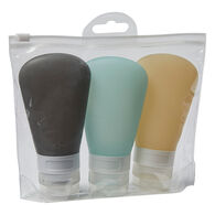 Conjunto de viagem 3 frascos de silicone 60ml