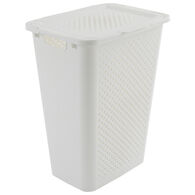 Cesto de roupa wc PIXEL branco com tampa 50l