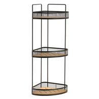 Suporte wc de canto preto