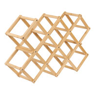 Garrafeira dobravel  para 10 garrafas bege