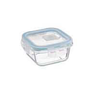 Caixa quadrada de vidro com tampa 0,33l