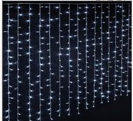Cortina decorativa de Natal com 200 luzes LED