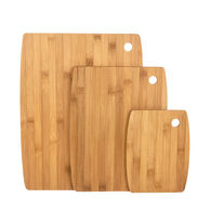 Conjunto de 3 t&aacute;buas bambu 19/29/37cm