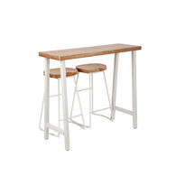 Conjunto de bar HAZEL mesa e 2 bancos ivory