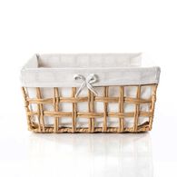 Cesto wc natural e linho 28x35cm