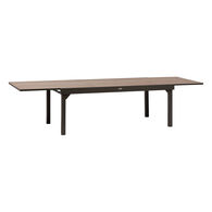 Mesa extens&iacute;vel PIAZZA tonka em alum&iacute;nio 200-320cm