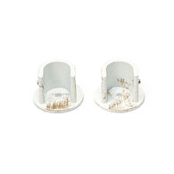 Conjunto 2 suportes parede brancos