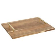 Tabuleiro em madeira acacia 40cm,  Tabuleiro em madeira acacia 40cm