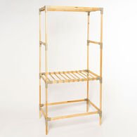 Roupeiro bege em madeira