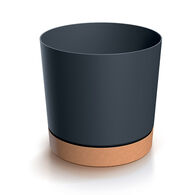 Vaso TUBO PM cinza antracite 15cm,  Vaso TUBO PM cinza antracite 15cm