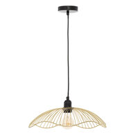 Candeeiro de teto GALT dourado em metal 34cm