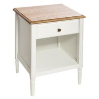 Mesa de cabeceira SOLEN branca em mdf,  Mesa de cabeceira SOLEN branca em mdf