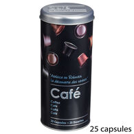 Lata para cápsulas de café em metal,  Lata para cápsulas de café em metal