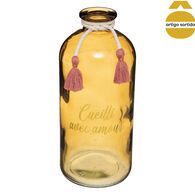 Jarra de vidro com mensagem