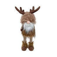 Figura De Gnomo Com Gorro De Rena 45cm