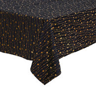 Toalha de mesa preto em em veludo com estrelas 140x240cm