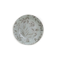 Prato de sobremesa BLOOM verde de cer&acirc;mica