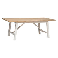 Mesa de jantar retangular OLBIA em madeira acácia,  Mesa de jantar retangular OLBIA em madeira acácia