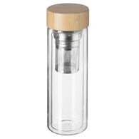Bule de vidro com infusor e tampa