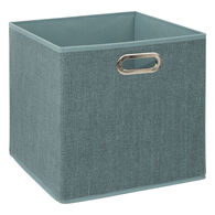 Caixa de arrumação verde água 31x31cm,  Caixa de arrumação verde água 31x31cm