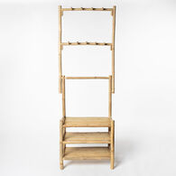 M&oacute;vel wc com 3 prateleiras em bambu