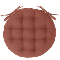 Coxim redondo terracota em algod&atilde;o 38cm