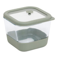 Caixa quadrada SILIGLASS cinza 0,8L