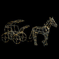 Carruagem luminosa decorativa