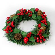 Coroa natal&iacute;cia decorada 36cm