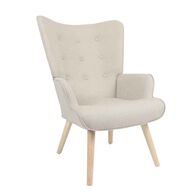 Poltrona TIFFANY bege em tecido