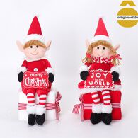 Figura de elfo com mensagem/presente 40cm