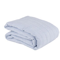 Colcha efeito linho AVALON azul claro 250x270cm