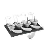 Conjunto de 17 peças para aperitivos