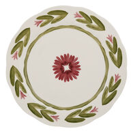 Prato raso MONA verde em porcelana 26cm