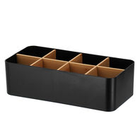 Organizador com 8 compartimentos preto