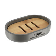 Saboneteira WC cinza claro