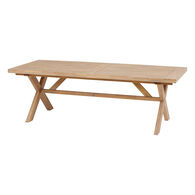 Mesa extens&iacute;vel Xenia em madeira ac&aacute;cia