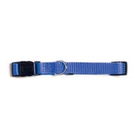 Coleira para cão azul em nylon 35-55cm,  Coleira para cão azul em nylon 35-55cm