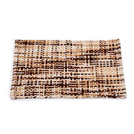 Tapete castanho em malha 50x80cm