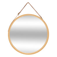 Espelho de parede wc bambu 38cm