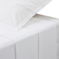 Len&ccedil;ol de cima branco em algod&atilde;o percal 240x290cm