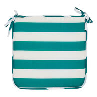 Coxim para cadeira exterior POOLSIDE riscas verde e branco