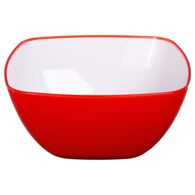 Saladeira quadrada vermelha 25cm