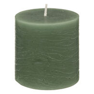 Vela PILAR OLIA verde celadon 7cm