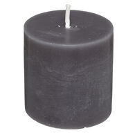 Conjunto 4 velas r&uacute;sticas cinzentas